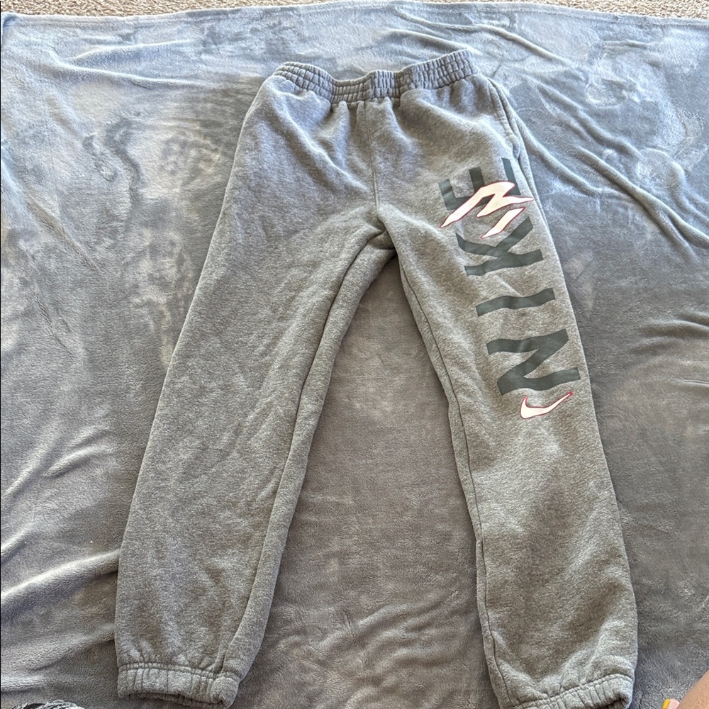 Nike Kids Charcoal Joggers with Logo